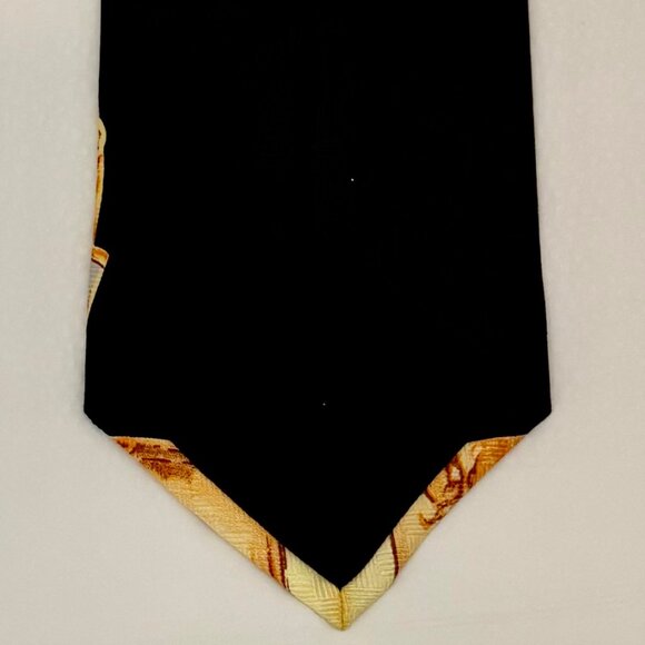MERGE LEFT MEN'S NECKTIE 100% SILK...SHOWS A BOTTLE POURING ALCOHOL INTO A GLASS - Picture 8 of 12